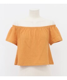 オフショルダーショートトップ(Tシャツ/カットソー)