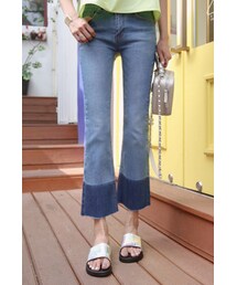 11AM | 配色ブーツカットデニム(デニムパンツ)