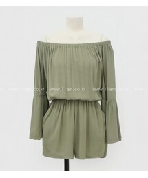 11AM | オフショルダーロンパース(サロペット/オーバーオール)