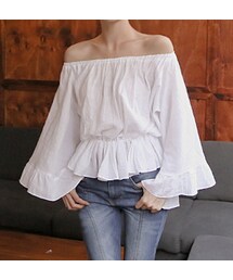 11AM | オフショルダーフリルブラウス(シャツ/ブラウス)