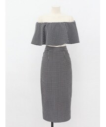 11AM | フリルトップス&ミモレ丈スカートセット(セットアップ)