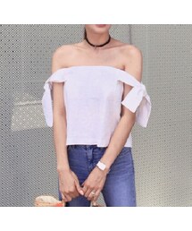 11AM | ラブリーリボンストラップブラウス(シャツ/ブラウス)