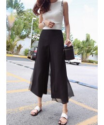 11AM | ノースリーブトップ&シースルースカンツSET(つなぎ/オールインワン)