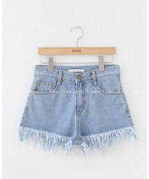11AM | フリンジポイントデニムショーツ(デニムパンツ)