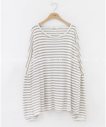 11AM | ドルマンスリーブボーダーTシャツ(Tシャツ/カットソー)