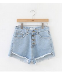 11AM | アンバランスカットデニムショーツ(デニムパンツ)