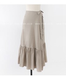 11AM | フレア切り替えロング丈ラップスカート(スカート)