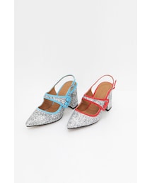 11AM | シャイニーミドルヒールサンダル(サンダル)