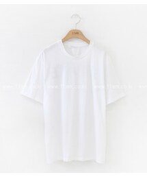 バックレタリングラウンドネックTシャツ(Tシャツ/カットソー)