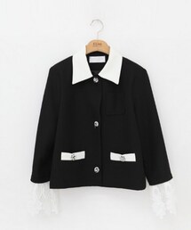 11AM | レースカフス配色ポイントジャケット(その他アウター)