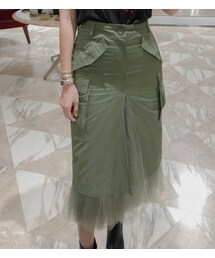 11AM | チュールレースレイヤードミリタリー風スカート(スカート)