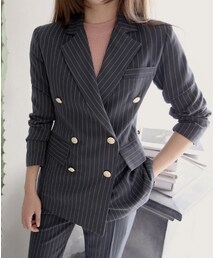 11AM | ゴールドボタンストライプジャケット(テーラードジャケット)
