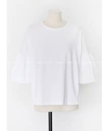 パフスリーブシンプルTシャツ(Tシャツ/カットソー)