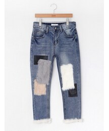 11AM | ユニークパッチポイントデニムパンツ(デニムパンツ)