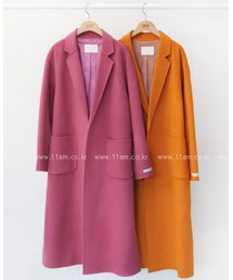 11AM | バックベルトロングコート(チェスターコート)
