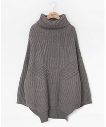 11AM | パンチングディテールタートルネックニットトップス(ニット/セーター)