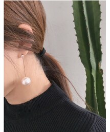 ストレートパールピアス(ピアス（両耳用）)