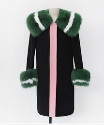 11AM | ユニークフォックスファーポイントコート(ダッフルコート)