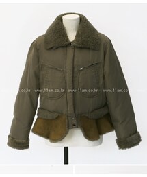 11AM | 素材ミックスショートダウンジャケット(ダウンジャケット/コート)