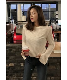 11AM | スリット入りベーシックTシャツ(Tシャツ/カットソー)