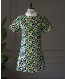 リーフパターンAラインワンピース(ワンピース)