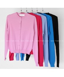 ベーシックラウンドネックカーディガン(カーディガン/ボレロ)