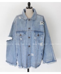 ヴィンテージオーバーサイズデニムジャケット(デニムジャケット)