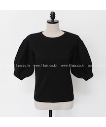 バルーンスリーブニットトップス(ニット/セーター)