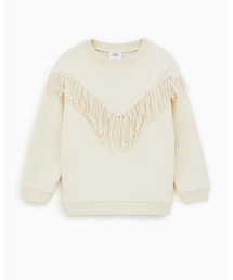 ZARA KIDS | フリンジ付きセーター,164cm(スウェット)