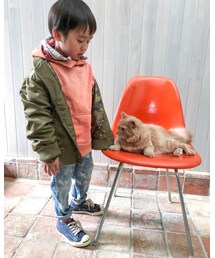 DENIM DUNGAREE | 🐈あっち行ってよ。(パーカー)