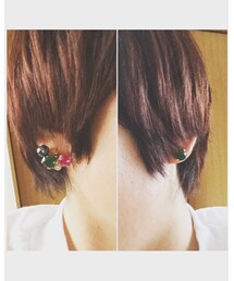 友達の手作り | ピアス（両耳用）