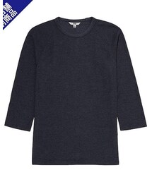 UNIQLO | UNIQLO ワッフル7部丈 ラグランスリーブ 紺(Tシャツ/カットソー)