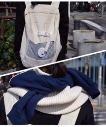 ハンドメイドのリュックとマフラー(マフラー)