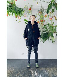 BEDSIDEDRAMA | bedsidedrama :ガーデンレイヤーモッズコート(black)(モッズコート)
