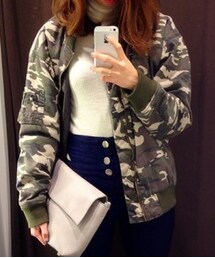 no brand | 迷彩(スタジャン)