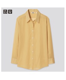 UNIQLO | シアーシャツ(長袖) / 2021ss / サイズ XL(シャツ/ブラウス)