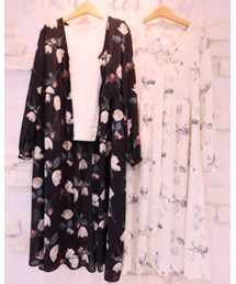 cepo | 花柄レースガウンワンピース(ワンピース)