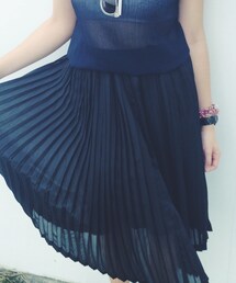 百折黑裙(スカート)