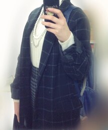 CASPER JOHN | 格子柄チェスター(チェスターコート)