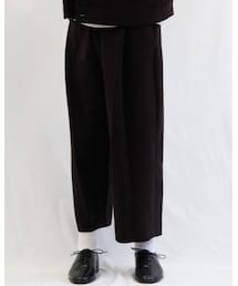 URU | COTTON 1TUCK SLACKS(スラックス)