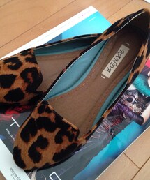 RANDA | 豹柄フラットシューズ(パンプス)