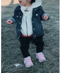 外ではパーカーにGジャン | その他