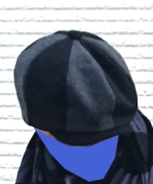 no brand | グレー×黒　キャスケット(キャスケット)