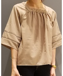 AMERICAN HOLIC | レース切り替えラグランブラウス(シャツ/ブラウス)