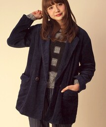 w closet | コーデュロイダブルチェスターコート(チェスターコート)