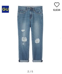 GU | ボーイフレンドデニム(デニムパンツ)