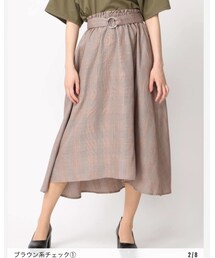 WEGO | チェックリングベルトイレヘムスカート(スカート)