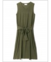 GRL | ウエストリボンノースリーブワンピース(ワンピース)