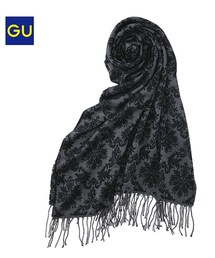 GU | カシミヤタッチダマスク柄ストール(ストール/ショール)