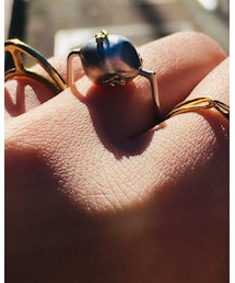 mocco | チュウリップ柄、宇宙のような(リング)